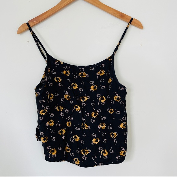 Urban Outfitters Tops - Urban Outfitters Kimchi Blue Sunflower Print Cropped Tank Top